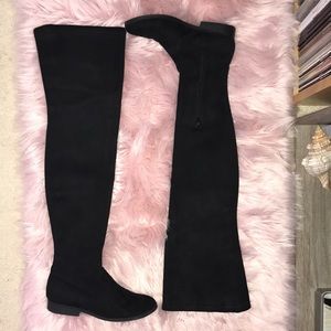 Suede Thigh-High Boots - L4L - F21